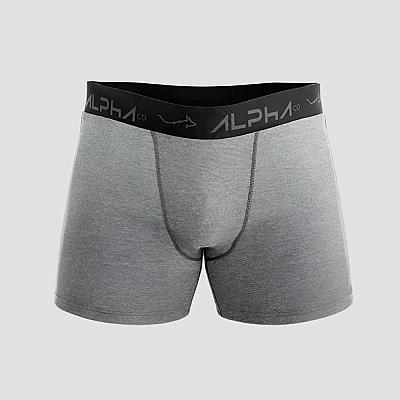 Imagem do produto Cueca Boxer Alpha Mescla Cinza