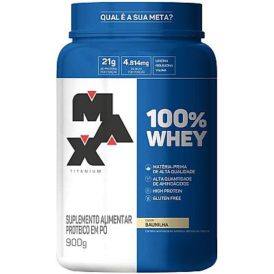 Imagem do produto Max Titanium 100% Whey - 900G Baunilha -