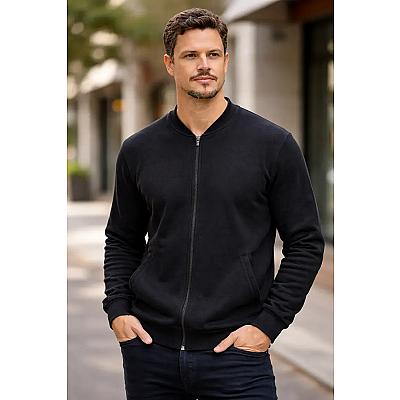Imagem do produto Blusa De Moletom Com Ziper Canguru Flanelado Inver...
