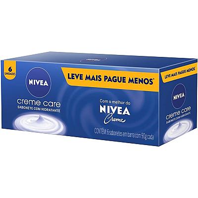 Imagem do produto NIVEA Sabonete em Barra Creme Care Promo 6 un. 90g...