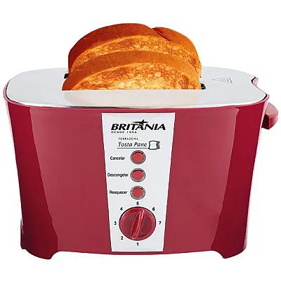 Imagem do produto Torradeira Britânia Tosta Pane Vermelha 800W