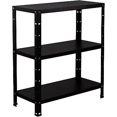 Imagem do produto Estante Armario De Aço 68cm Altura 3 Bandejas Pret...