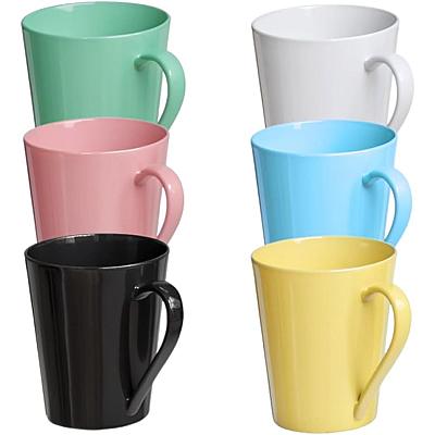 Imagem do produto Jogo 6 Xícara Caneca Tulipa Lisa Porcelana Colorid...