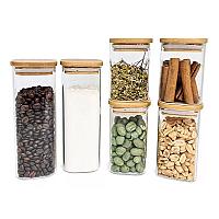Imagem do produto Potes de Mantimentos Quad 200/250/400ml C/Tampa Ba...