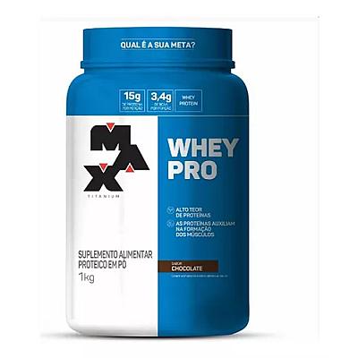 Imagem do produto Whey Pro Concentrado Pote de 1kg - Max Titanium Sa...