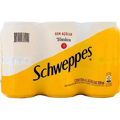 Imagem do produto Pack de Schweppes Tônica Sem Açúcar 6 unidades 350...