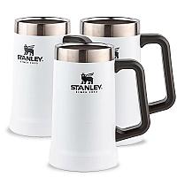 Imagem do produto Kit 3 Canecas Térmicas de Cerveja Polar 709ml