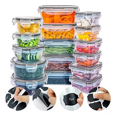Imagem do produto Conjunto 16 Potes Herméticos Croix Empilhavel Tamp...