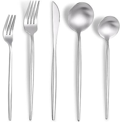 Imagem do produto Jogo de Talheres 20 Peças Aço Inox Faqueiros Com C...