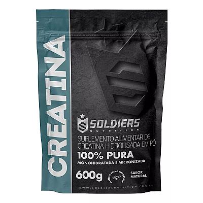 Imagem do produto Creatina Monohidratada 600g 100% Pura Soldiers Nut...