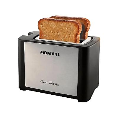 Imagem do produto Torradeira Mondial Smart Toast T-13 Preta - 2 Fati...