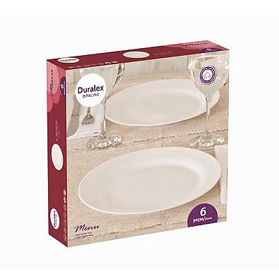 Imagem do produto Conjunto de Pratos Rasos Duralex Opaline – 6 Peças