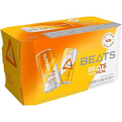 Imagem do produto Pack de Bebida Mista Skol Beats Tropical 269ml - 8...