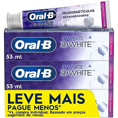 Imagem do produto Oral-B Creme Dental 3D White Brilliant Fresh, Clar...