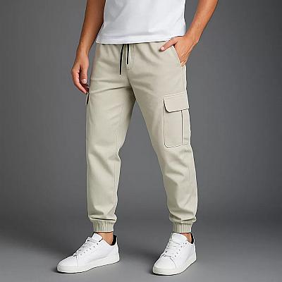 Imagem do produto Calça Cargo Masculina Calca Jogger Streetwear Punh...