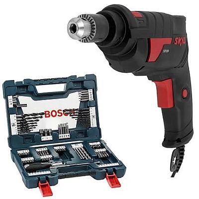Imagem do produto Furadeira Skil 10 6604 220V + Kit Pontas e Brocas...