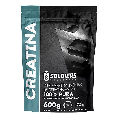 Imagem do produto Creatina Monohidratada 600g 100% Pura Soldiers Nut...