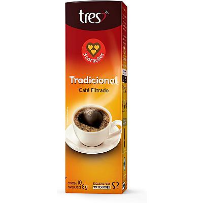 Imagem do produto 3 Corações Cápsula Café Filtrado TRES - 10 unidade...
