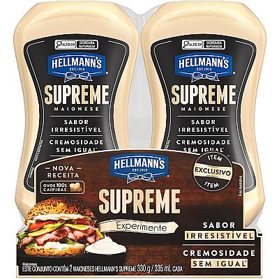 Imagem do produto Pack Maionese Hellmann's Supreme Squeeze 330g 2 un...