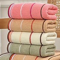 Imagem do produto Conjunto de Toalhas Ultra Macias Listradas, Toalha...