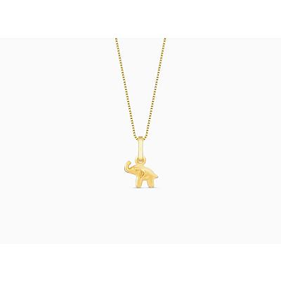 Imagem do produto Pingente Icones Elefante da Sorte em Ouro Amarelo...