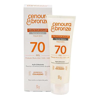 Imagem do produto Protetor Solar Facial Cenoura e Bronze FPS 70 50g