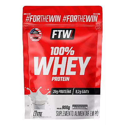 Imagem do produto Whey Protein 100% Concentrado Refil 900g Sabor Lei...