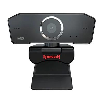 Imagem do produto Webcam Redragon Streaming Fobos, HD 720p, 2 Microf...