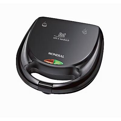 Imagem do produto Fast Gril Sanduicheira Mondial S-12 750W Preta 11...