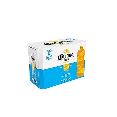 Imagem do produto Pack Cerveja Corona Cero Sunbrew Sem Álcool, Lata,...