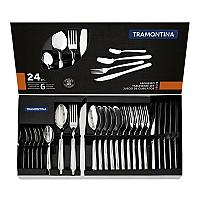 Imagem do produto Jogo Talheres Faqueiro Búzios Aço Inox c/ 24 Peças...