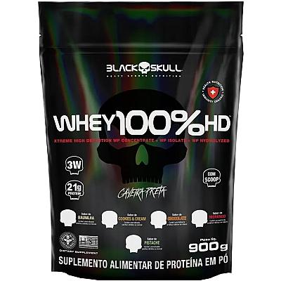 Imagem do produto Refil Whey 100% Hd Chocolate 900G, Black Skull