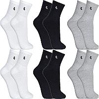 Imagem do produto Kit 6 Pares Meias Lupo Cano Médio Alto Academia Or...