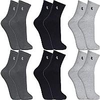 Imagem do produto Kit 6 Pares Meias Lupo Original Cano Médio Alto Ac...