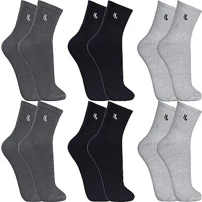Imagem do produto Kit 6 Pares Meias Lupo Original Cano Médio Alto Ac...