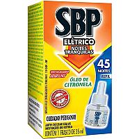 Imagem do produto SBP Repelente Elétrico Líquido 45 Noites Refil 1 u...