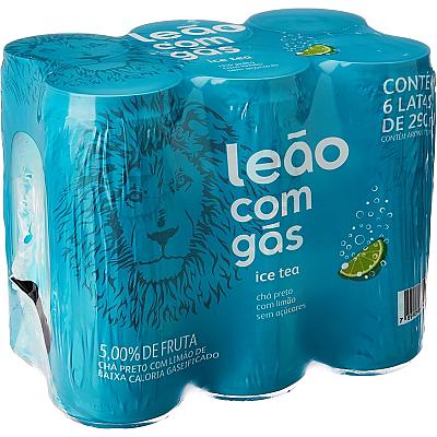 Imagem do produto Pack Leão com Gás Ice Tea Zero com Limão 290ml, 6...
