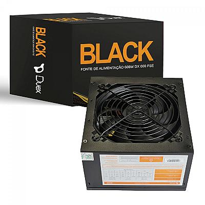 Imagem do produto Fonte Duex 600W, Black, DX 600FSE