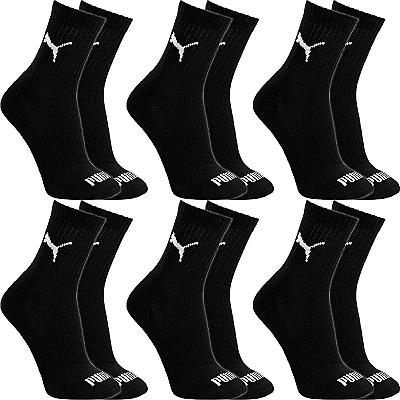 Imagem do produto Kit 6 Pares Meias Puma Cano Médio Alto Atoalhada -...