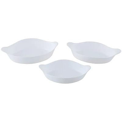 Imagem do produto Conjunto de Assadeiras Opaline 3 Peças de Vidro Ma...