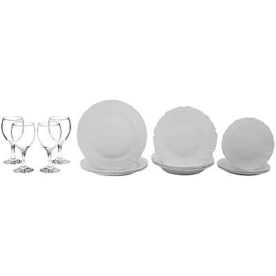 Imagem do produto Aparelho de Jantar Pétala com Taça 16 Peças Nadir...